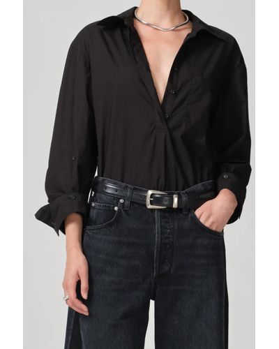 Citizens of Humanity Aave Oversized Shirt - Black