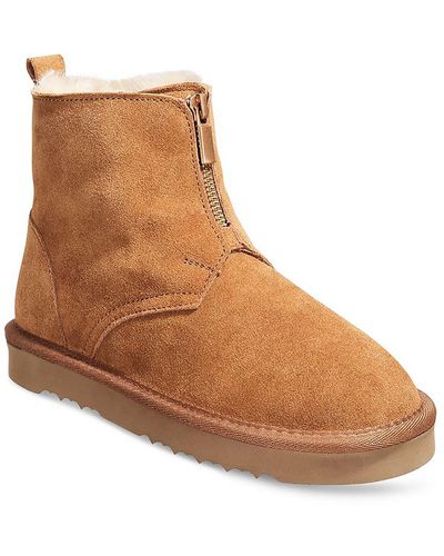 Style & Co. Terrii Suede Faux Fur Lined Winter & Snow Boots - Brown