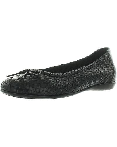 Trotters Anastasia Leather Flat Loafers in Gray Lyst