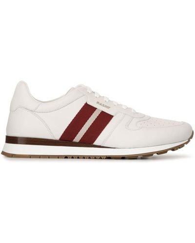 Bally Flat Low Top Sneakers - White