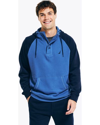 Nautica Sustainably Crafted Pullover Hoodie - Blue