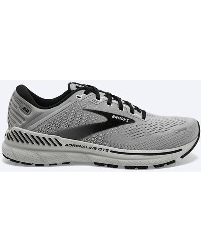 Brooks Adrenaline Gts 22 Running Shoes - Wide Width - Gray