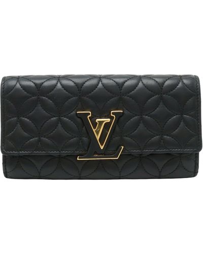 Louis Vuitton Capucines Leather Wallet (pre-owned) - Black