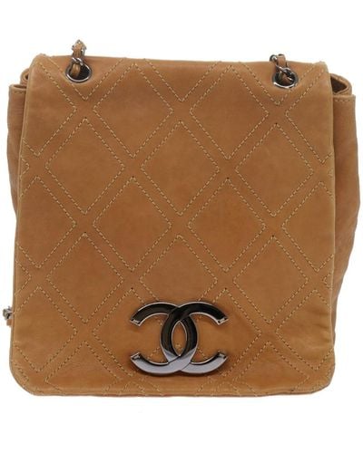 Chanel Timeless Leather Shoulder Bag (pre-owned) - Brown