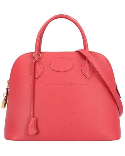Hermès Bolide Leather Shoulder Bag (pre-owned) - Pink