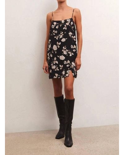 Z Supply Brianna Floral Mini Dress - Black