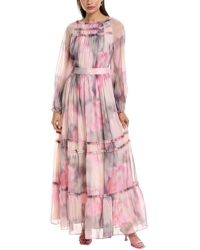 Ted Baker Ruffle Detail Maxi Dress - Pink