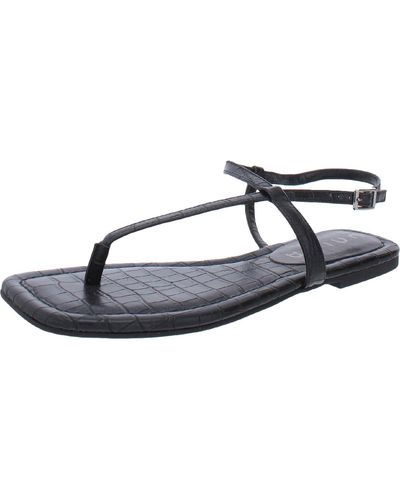 Unisa Aubrey Slides Thong Flat Sandals - Blue
