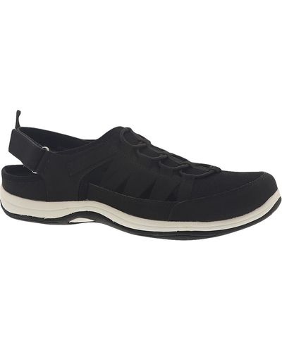Easy Street Relay Leather Lifestyle Walking Shoes - Black