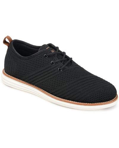 Vance Co. Novak Knit Lifestyle Casual And Fashion Sneakers - Black