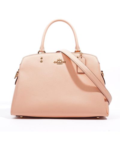 COACH Lillie Carryall Leather Shoulder Bag - Pink