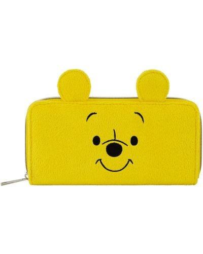 Disney Winnie The Pooh Zip Around Wallet - Yellow