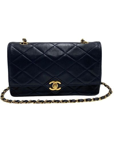 Chanel Matelassé Leather Shoulder Bag (pre-owned) - Blue