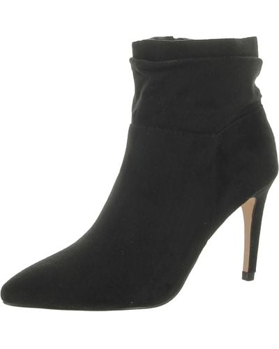 Xoxo Taylor Pointed Toe Zip Up Ankle Boots - Black