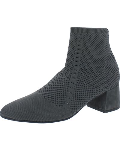 Eileen Fisher Suede Solid Ankle Boots - Gray