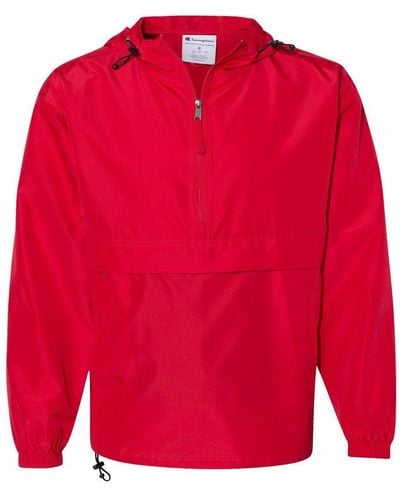 Champion Packable Quarter-zip Jacket - Red