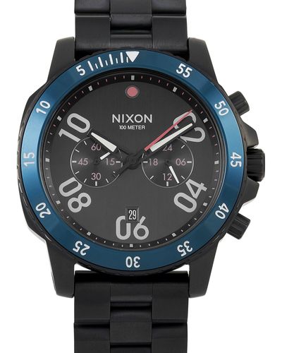 Nixon Ranger Chrono Stainless Steel All Black/ 44 Mm Watch A549-602