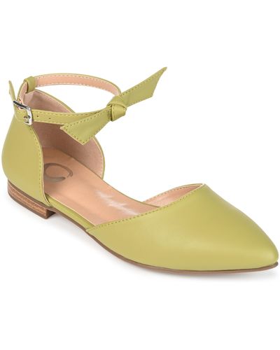 Journee Collection Collection Vielo Flat - Yellow