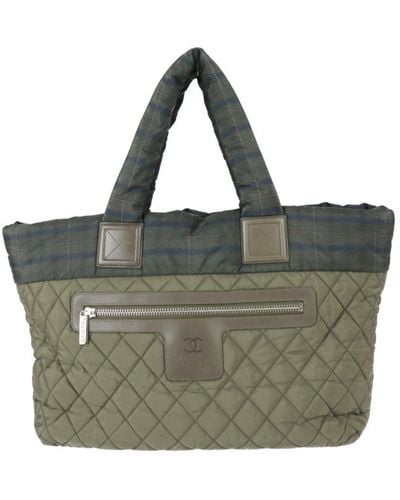 Chanel Coco Cocoon Synthetic Tote Bag (pre-owned) - Green