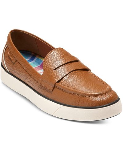 Cole Haan Leather Lifestyle Slip-on Sneakers - Brown