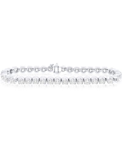 Diana M. Jewels 7.85 Carat Diamond Tennis Bracelet in Metallic | Lyst