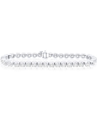 Diana M. Jewels 7.85 Carat Diamond Tennis Bracelet in Metallic | Lyst