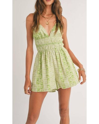Sage the Label Out And About Romper - Green