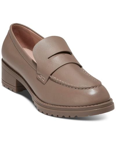 Cole Haan Leather Slip-on Loafers - Brown