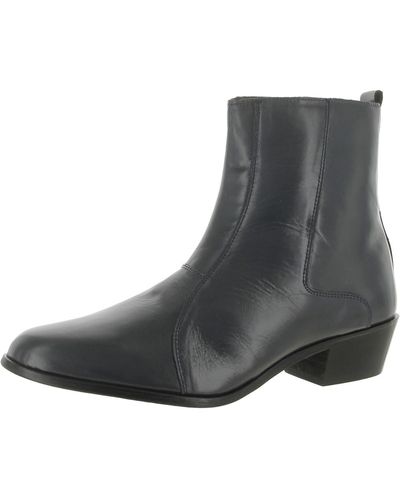 Stacy Adams Santos Leather Ankle Dress Boots - Gray