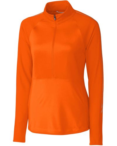 Cutter & Buck Ladies' Pennant Sport Half-zip Jacket - Orange
