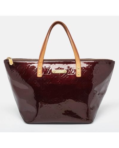 Louis Vuitton Amarante Monogram Vernis Bellevue Pm Bag - Red
