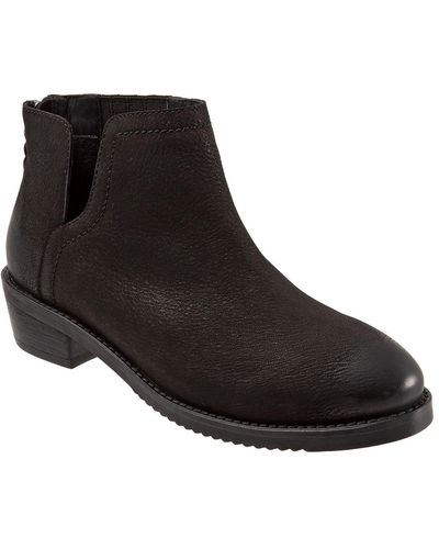 Softwalk Ramona Leather Chelsea Ankle Boots - Black