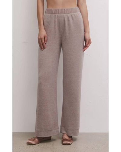 Z Supply Tessa Cozy Pant In Toffee - Pink