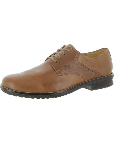 Sandro Leather Derby Shoes - Brown