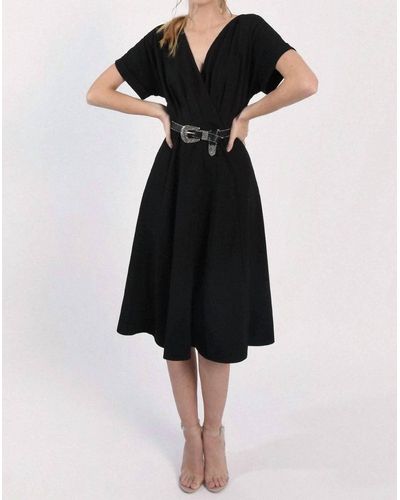 Molly Bracken Retro Midi Dress - Black