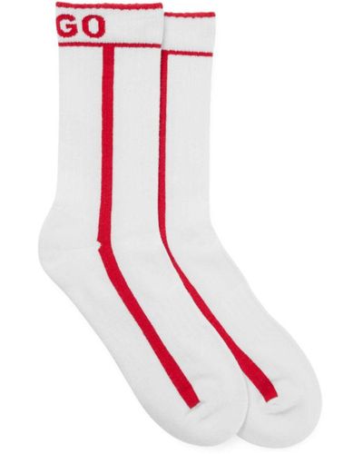 HUGO Rs Rib Logo Cc 10249338 Socks 2 Units - Red