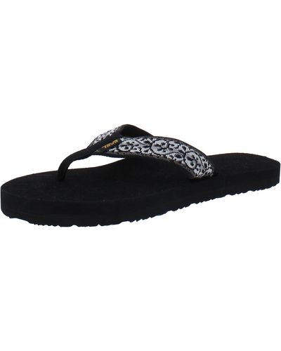 Teva Mush Ii Textured Shoes Flip-flops - Black