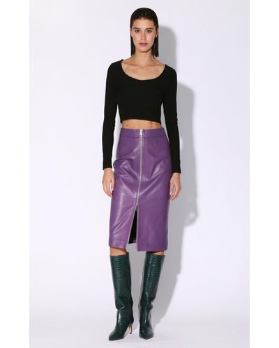Walter Baker Galette Skirt - Purple
