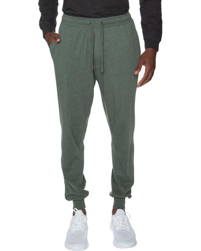 Unsimply Stitched Super Light Weight Cuffed Lounge Pant - Green