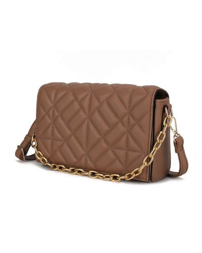 MKF Collection by Mia K Ursula Crossbody Handbag For - Brown