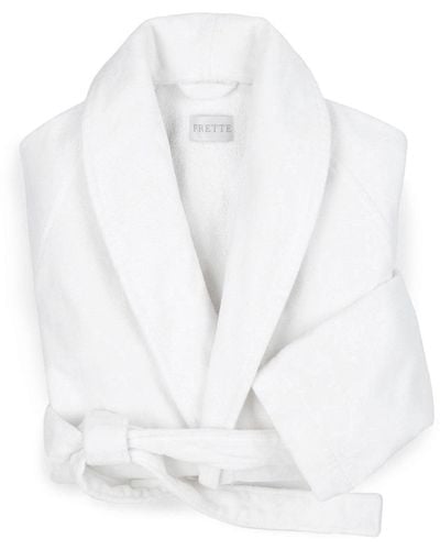 Frette Velour Shawl Collar Robe - White