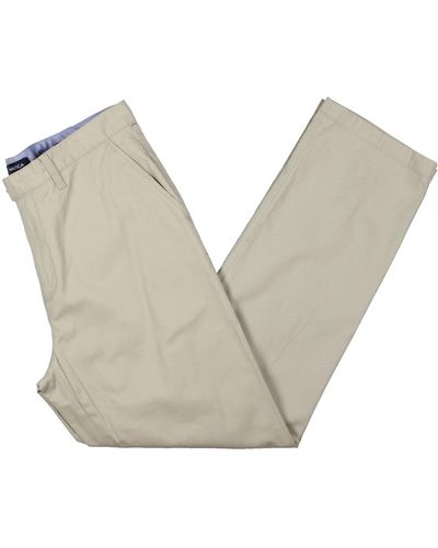 Nautica Beacon Twill Tailored Fit Khaki Pants - Natural