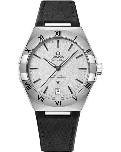 Omega Chronometer Gray Dial Watch - Metallic