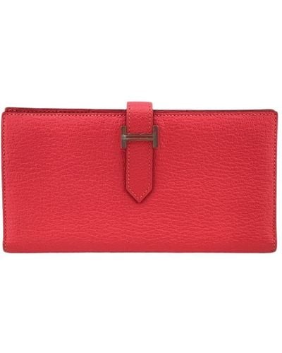 Hermès Leather Wallet (pre-owned) - Red