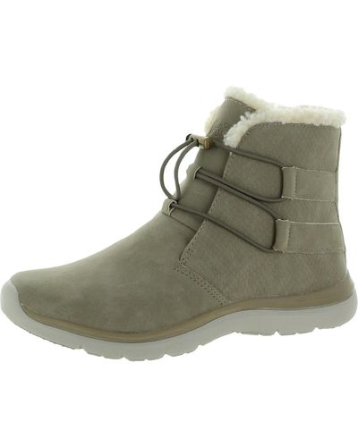Ryka Evie Exotic Leather Cold Weather Winter & Snow Boots - Brown
