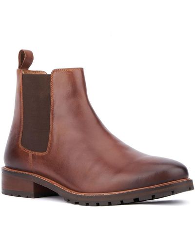 Reserved Footwear Theo Leather Ankle Chelsea Boots - Brown