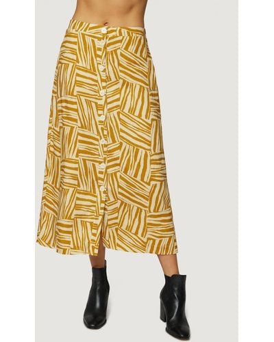 Lost + Wander Vintage Vacay Skirt - Yellow