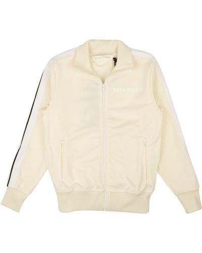 Palm Angels Cream Classic Polyester Side Stripe Track Jacket - Natural
