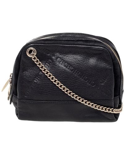 CH by Carolina Herrera Leather Shoulder Bag - Black