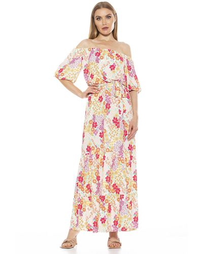 Alexia Admor Harlow Floral Maxi Dress - Red